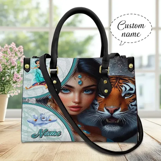 Discover Personalize Jasmine Princess Leather Handbag, Jasmine Princess Movie Bag
