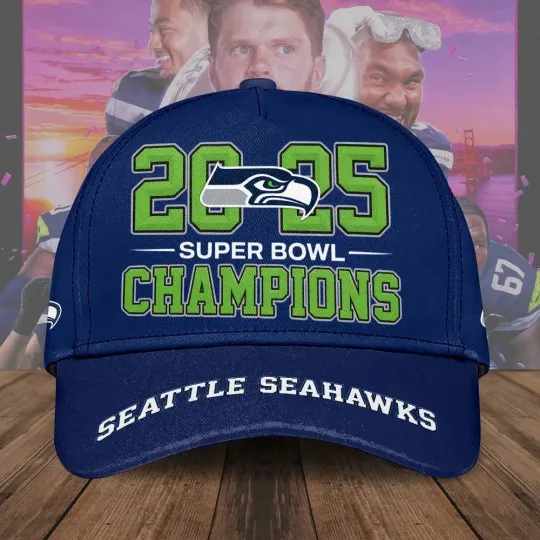 Discover Seahawks 2025 Super LX Champions Classic Cap
