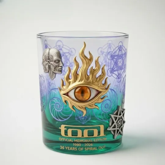 Discover To.ol Band Memorial 36 Years Of Spiral Out Whiskey Glass