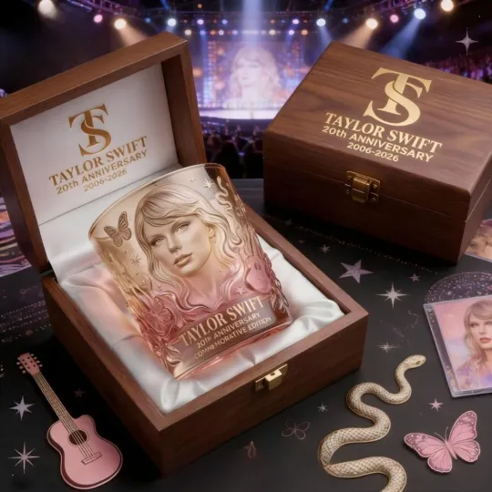 Discover Taylo.r 20th Anniversary Collector Whiskey Glass