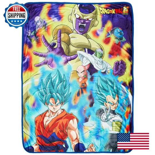 Dragon Ball Super: Group 3 Sublimation Fleece Blanket - Great Eastern Anime