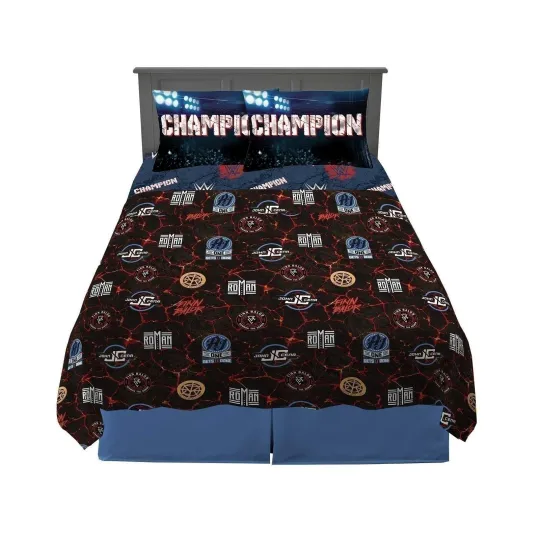 Discover Franco Kids Bedding Soft Microfiber Wrestling Entertainment Super Stars Full Size Sheet Set