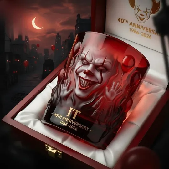 IT Pennywise 40Th Anniversary Collector Whiskey Glass