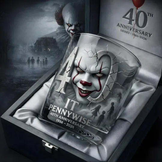 IT Pennywise 40Th Anniversary Collector Whiskey Glass