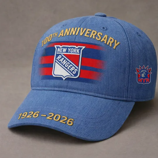 Discover New York Rangers Est.1926 100th Anniversary Classic Cap - Print Hat, One Size