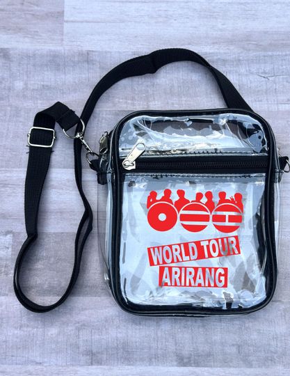 KPop World Tour 2026 Korean Boy Band Fan Merch Clear Bag