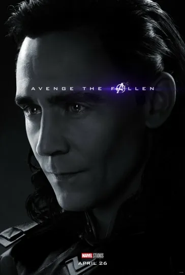 Avengers Endgame Movie Poster - Loki Tom Hiddleston Vertical Poster