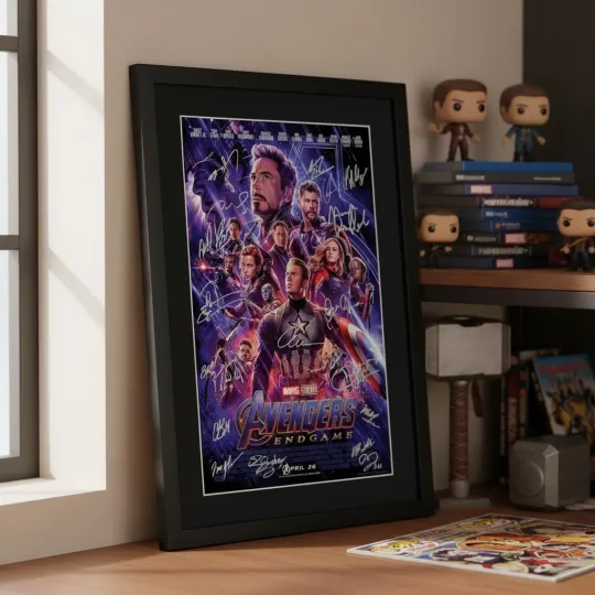 Discover Avengers Endgame Signed Vertical Poster