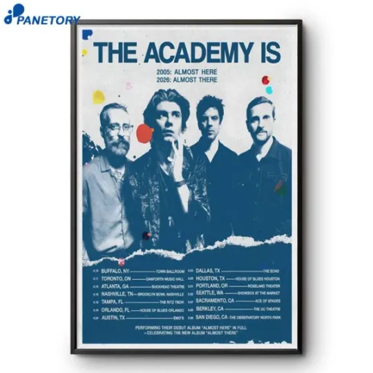 Academy IS Spring Tour 2026 Music Poster