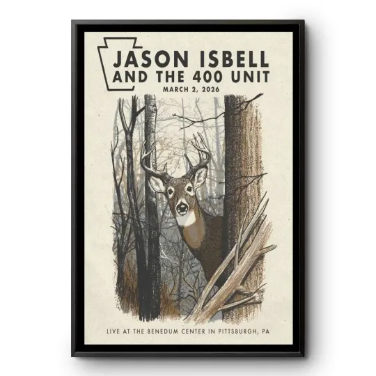 Discover Jason Isbell And The 400 Unit Tour Pittsburgh PA On Mar 2 2026 Poster