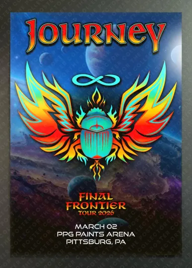 Discover Journey March 2 2026 Tour Promo Poster PPG Paints Arena Pittsburg, PA