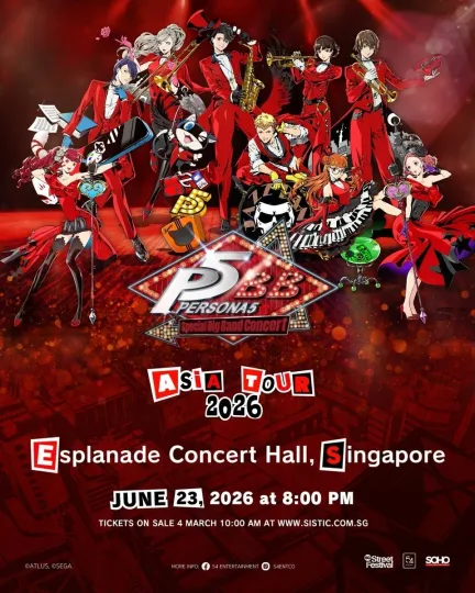 Discover Persona 5 Special Big Band Concert Asia Tour 2026 Official Singapore Event