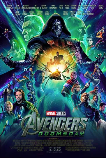 Discover Avengers Doomsday 2026 Marvel Superhero Poster Premium Matte Vertical