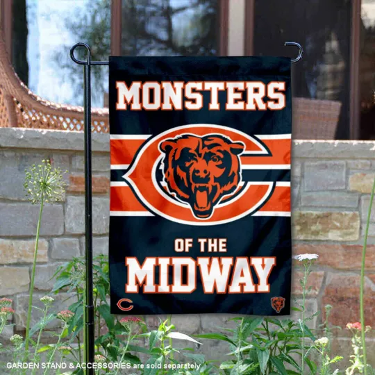 Chicago Bears Nation Monsters of the Midway Flag Graden Flag