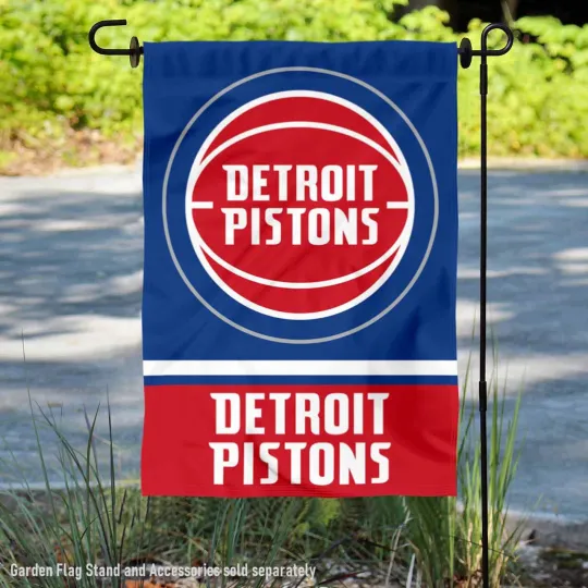 Discover Detroit Pistons Flag Graden Flag