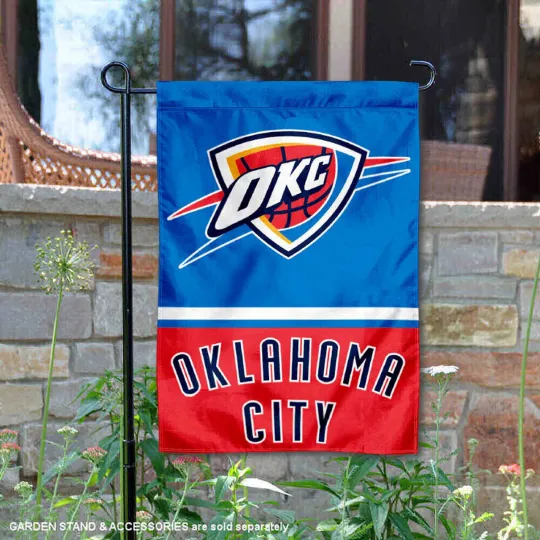 Discover Oklahoma City Thunder Flag Graden Flag