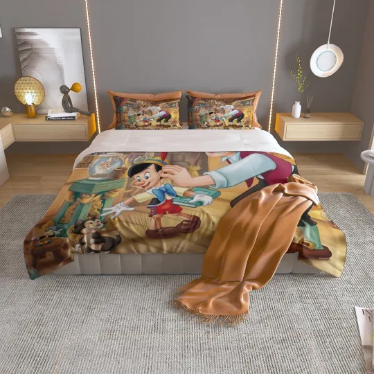Disney Classic Pinocchio Print Bedding