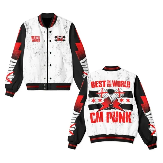 CM Punk Best In The World Baseball Jacket