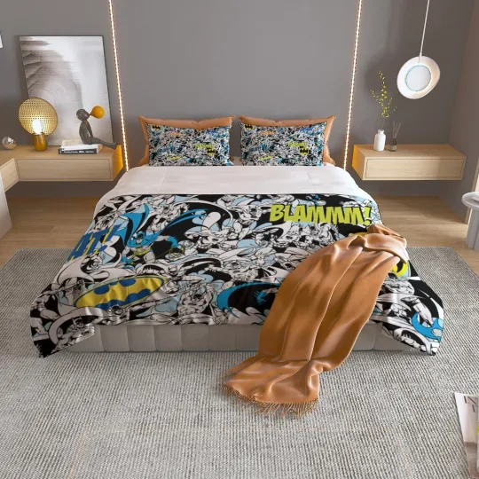 Batman DC Comics Superhero Print Bedding Set