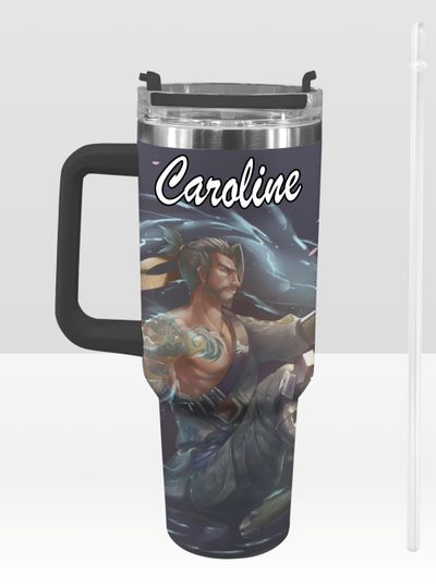 Discover Overwatch 40 oz Tumbler: Hanzo Personalized Stanley-Inspired Stainless Steel Cup