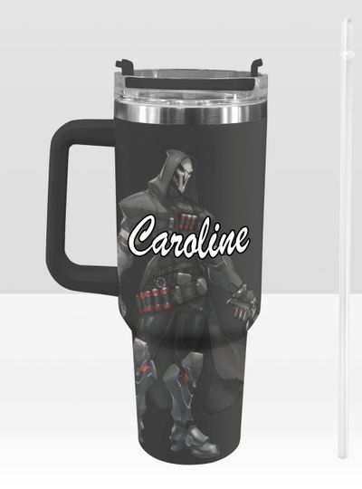 Discover Overwatch 40 oz Tumbler: Reaper Personalized Stanley-Inspired Stainless Steel Cup