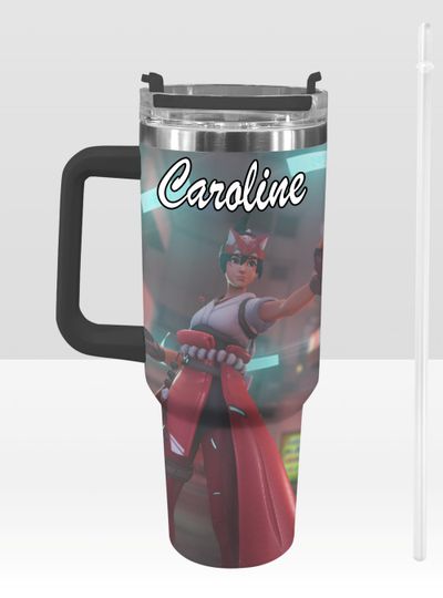 Discover Overwatch 40 oz Tumbler: Kiriko Personalized Stanley-Inspired Stainless Steel Cup