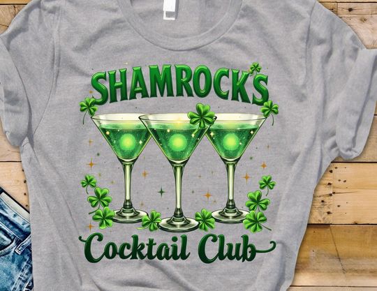 Discover St Patrick's Day/Shamrock's Soociial Clubb/fun t-shirt