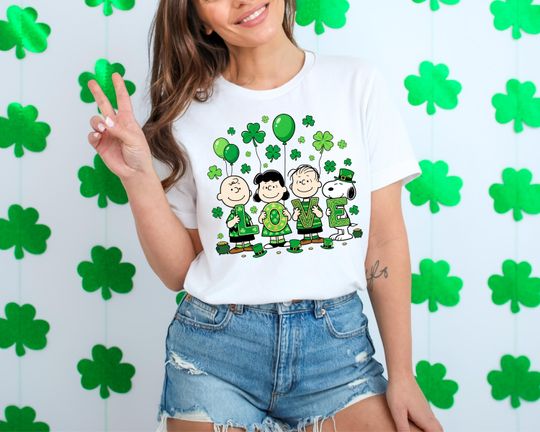 St. Patrick's Day Love Shirt, Charlie Brown and Friends Shirt, Funny St. Patrick's Day T-Shirt