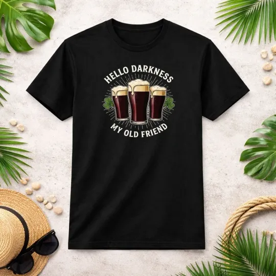 Discover Hello Darkness My Old Friend Irish Funny St. Patrick's Day T-Shirt