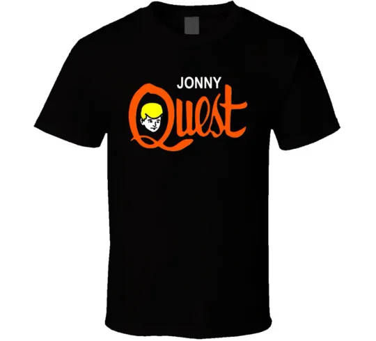 Jonny Quest TV Cartoon Retro Black T-Shirt