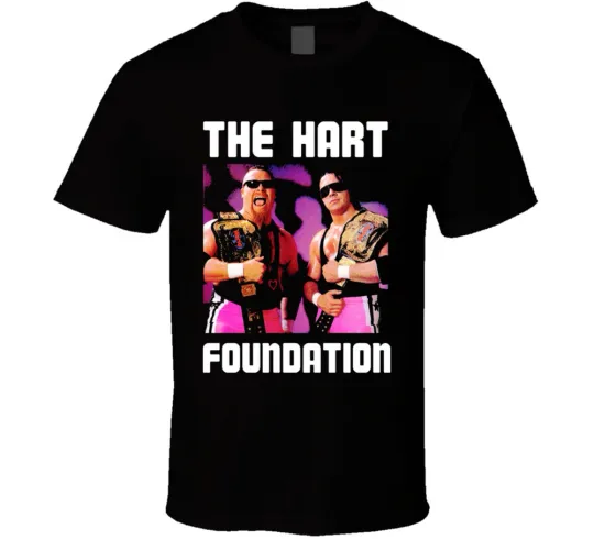 The Hart Foundation Bret Hart Jim The Anvil T Shirt