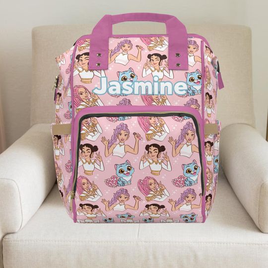 Discover K Pop Demon Hunters Diaper Backpack, Custom Baby Diaper Bag, Girl Diaper Bag