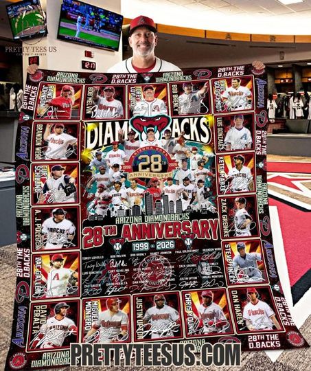 Arizonna Diamondbacks 28th Anniversary 1998-2026 Special blanket for die hard fans