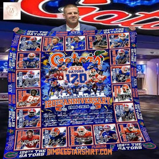 Discover Florida Gators 120th Anniversary 1906 2026 Fleece Blanket
