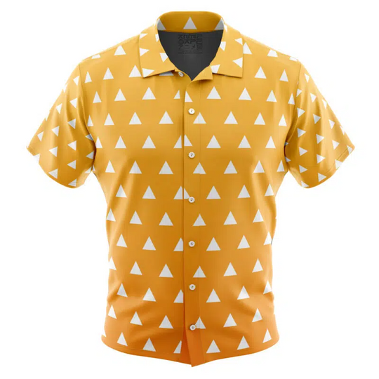 Discover zenittsu Agatsuma demon Button Up Hawaiian Shirt