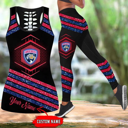 Personalized Montreal Canadiens Hollow Tank Top And Leggings Set For Fans