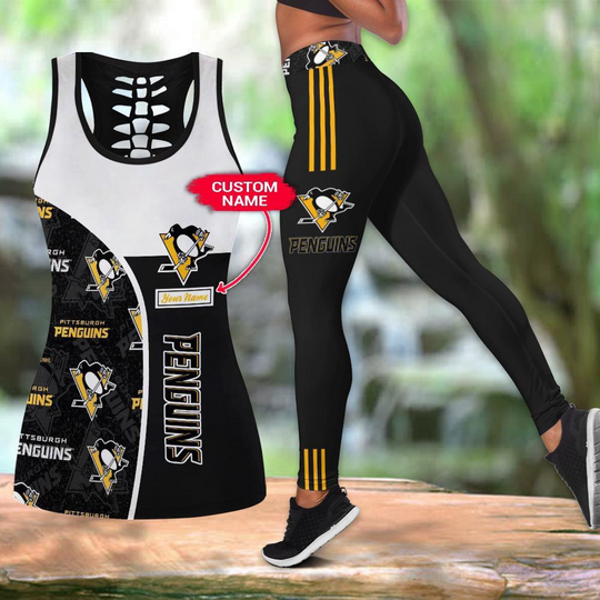 Discover Personalized Montreal Canadiens Hollow Tank Top And Leggings Set For Fans