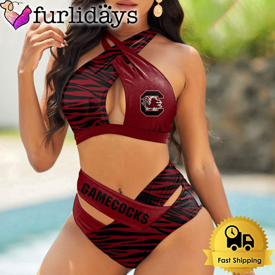 Discover South Carolina Gamecocks Zebra Women Bikini Set Sport