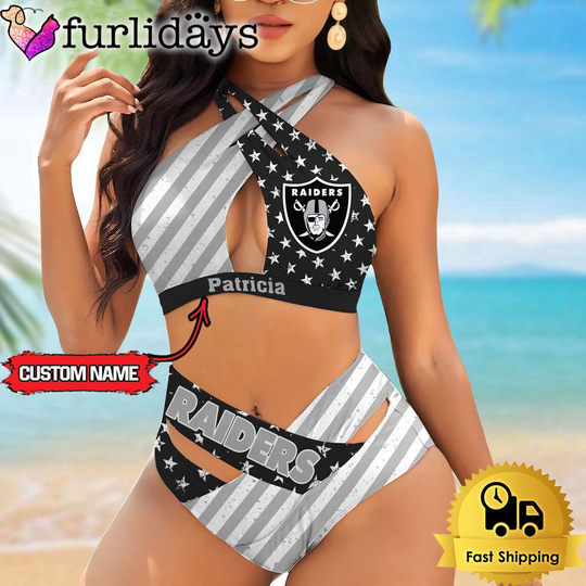 Las Vegas Raiders Women Bikini Set Summer Football Bikini Sets
