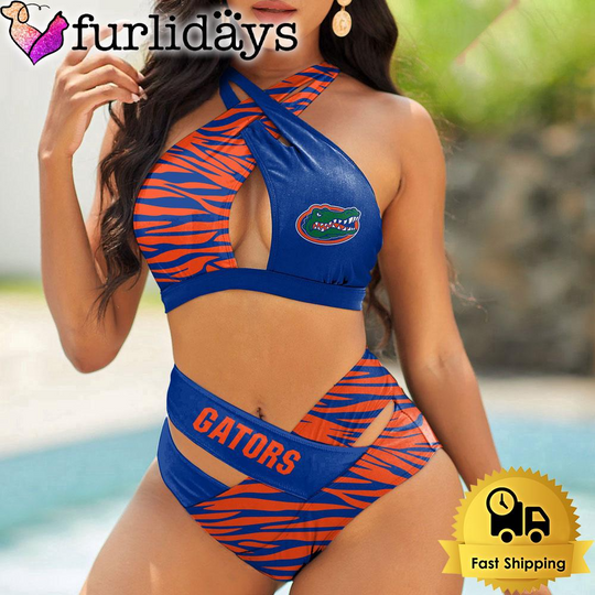 Florida Gators Zebra Women Bikini Set Sport