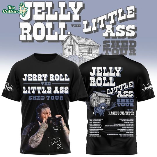 Discover Jelly Roll’s “Little Ass Shed Tour” Tshirt 2026