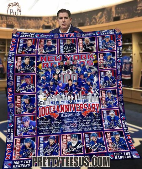 New York Rangers 100th Anniversary 1926-2026 Special blanket for die hard fans