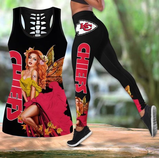 Kansas City Chiefs Fairy Girl Hallow Tank Top Leggings