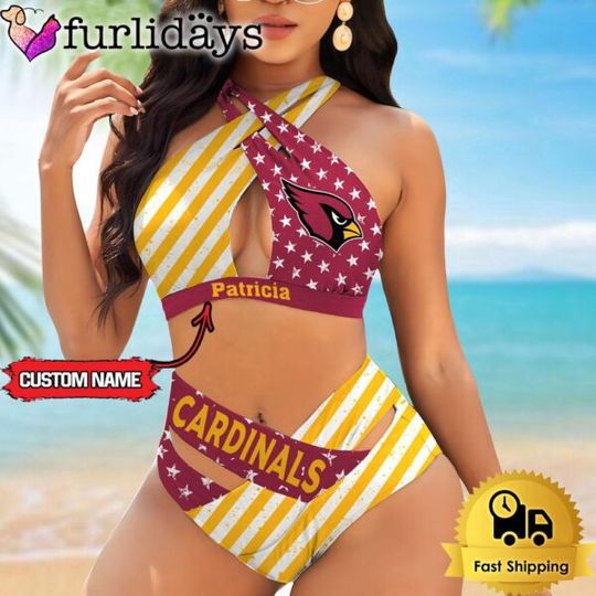 Discover Arizonna Cardinals Women Bikini Set Summer Football Bikini Sets