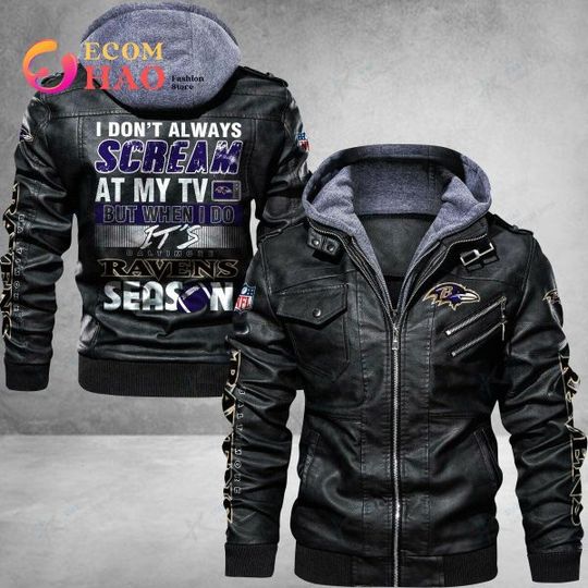 Baltimore Ravens Leather Jacket