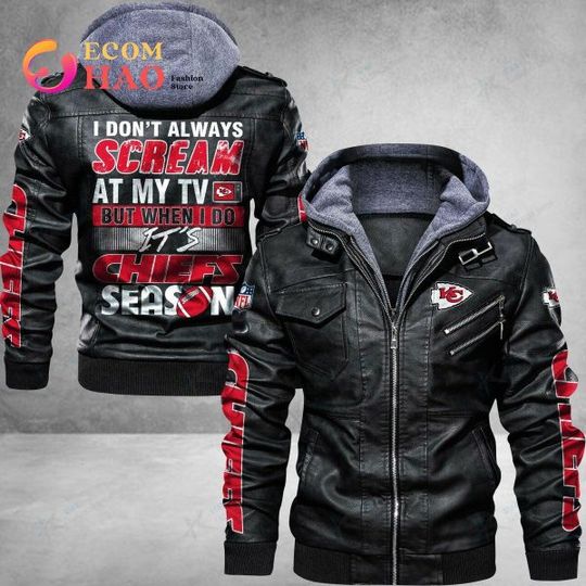 Discover Kansas City Chiefs Leather Jacket
