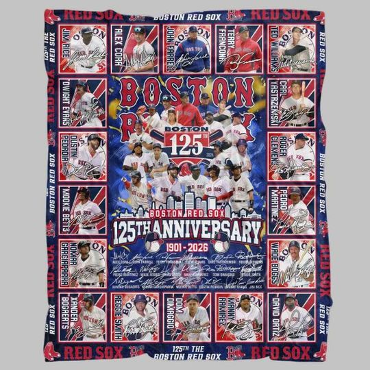 Red Sox 125th Anniversary 1901-2026 Blanket