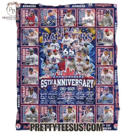 Discover Texas Rangers 65th Anniversary 1961-2026 Special blanket