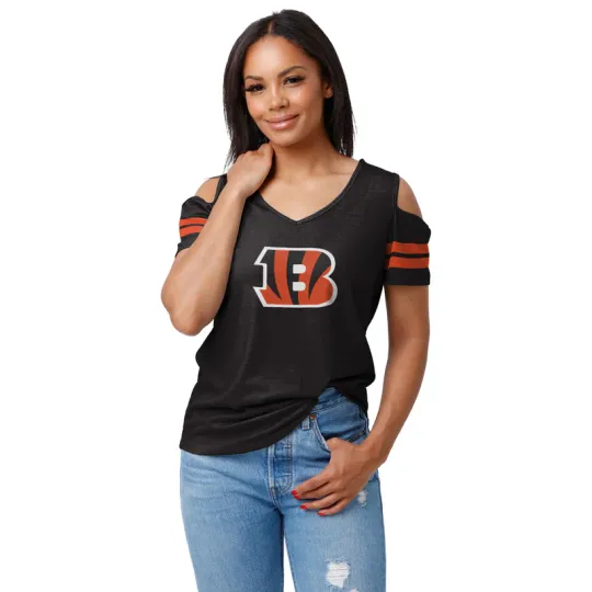 Cincinnati Bengals football Womens Shoulder T-Shirt