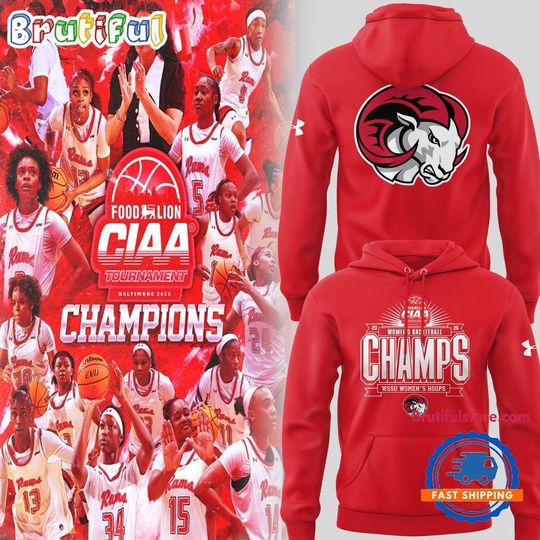 Discover WSSU Women’s Hoops 2026 Basketball Champions Limited Edition Red Hoodie